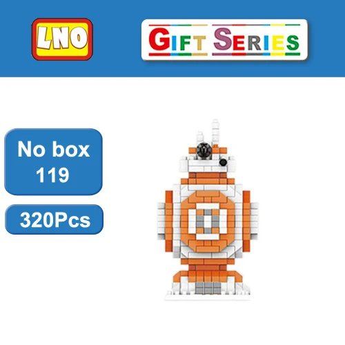LOZ R2D2 C3PO Wicket фигурки Модель Darth VaderLeia Organa строительные блоки - Цвет: LNO 119 no box
