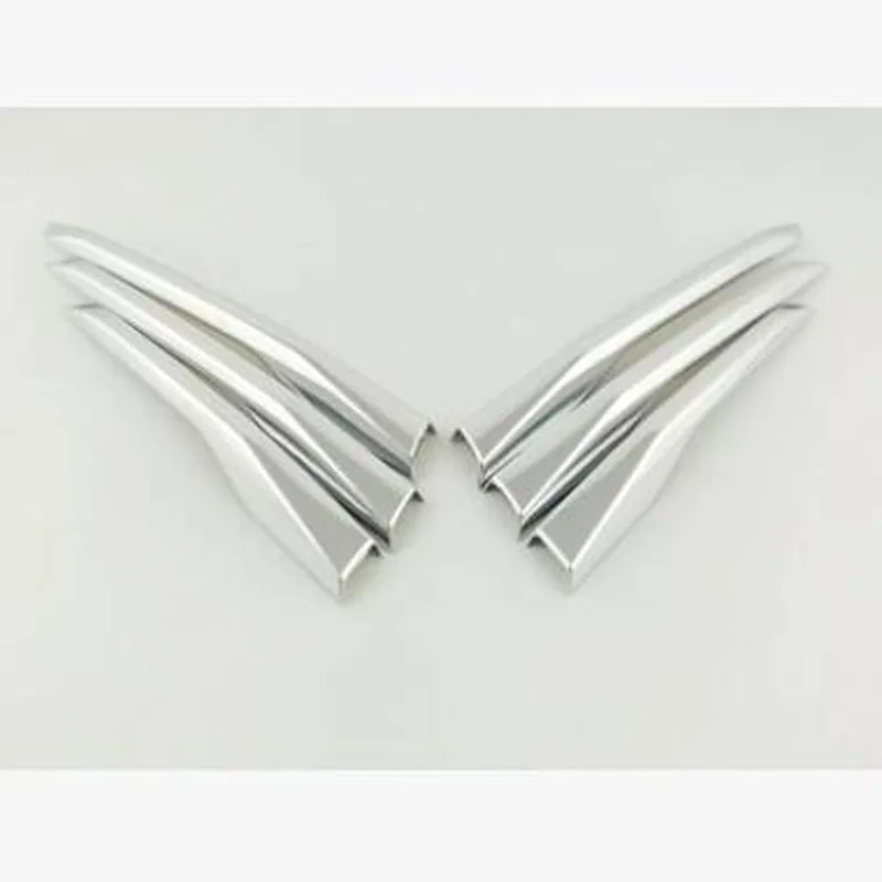 

For Cadillac XT5 2016 6PCS High Quality ABS Chrome Car Front Headlight Fog Lamp Eyelid Eyebrow Cover Trim Car Styling Accessory