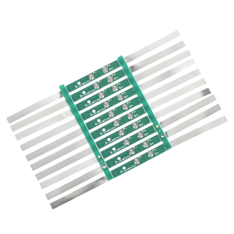 

Защитная плата для литий-ионного аккумулятора BMS PCM 10 шт. 1-3 А 3,7 в Электрический модуль для литий-ионного аккумулятора 18650 кг (0,025 фунтов)