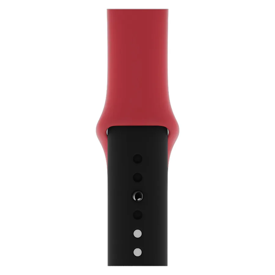 Красочный мягкий силиконовый ремешок для наручных часов Apple Watch Series 5/4/3/2/1 двухцветный браслет для часов 38 40 мм для наручных часов iWatch, версия ремешок 42 44 мм
