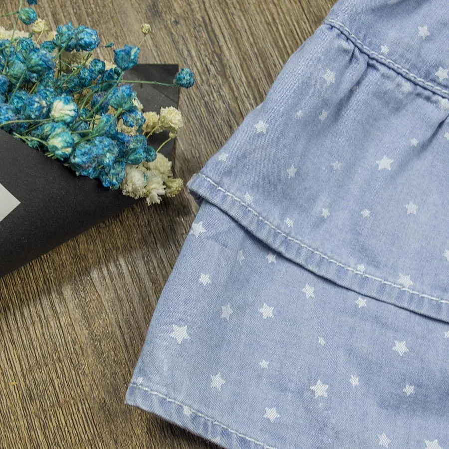 Новинка 2017 года джинсовая мини юбка для маленьких девочек универсальная