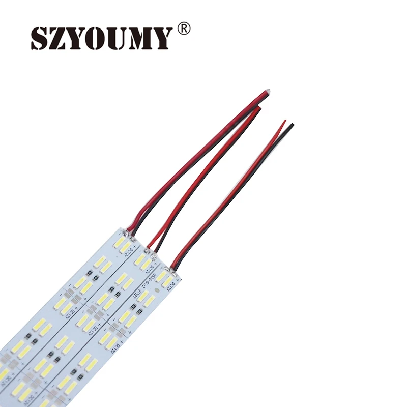 Светодиодная лента SZYOUMY SMD 8520 двухрядная 120 светодиодов/м жесткая планка 100 см 50