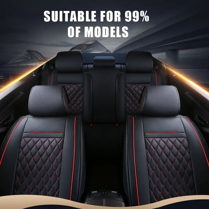 

Universal Car seats Cover PU Leather four seasons general for geely All Models emgrand EC715 EC718 EC7 EC8 turnkey auto stickers
