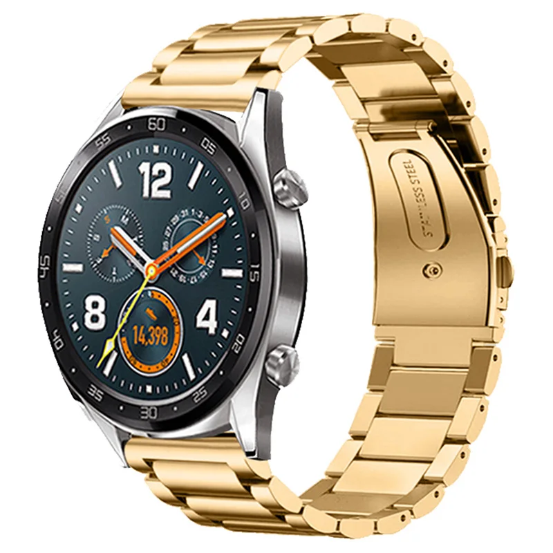 Ремешок из нержавеющей стали для наручных часов роскошный браслет Huawei GT Watch 2 22