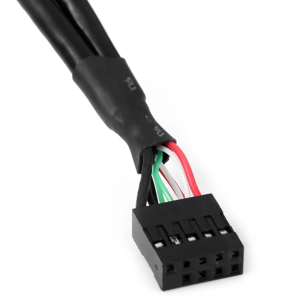 Кабель с 9 контактным черным разъемом отверстиями для винтовой панели 0 5 м|header