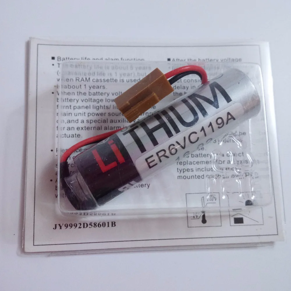 20 шт./лот 100% оригинальный новый для TOSHIBA ER6V ER6VC119A 3 6 в 2000 мАч ПЛК аккумулятор с