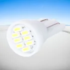 100 шт., высокое качество, T10 1206 3020 Smd W5W 8 Led 8smd 8led 194 168 192, внутреннее освещение автомобиля, купольная боковая лампа, фонарь с клиновидным цоколем