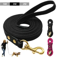 dog tracking leash for large dogs nylon dog leash pet walking leads training pet training recall rope non slip 2m 3m 5m