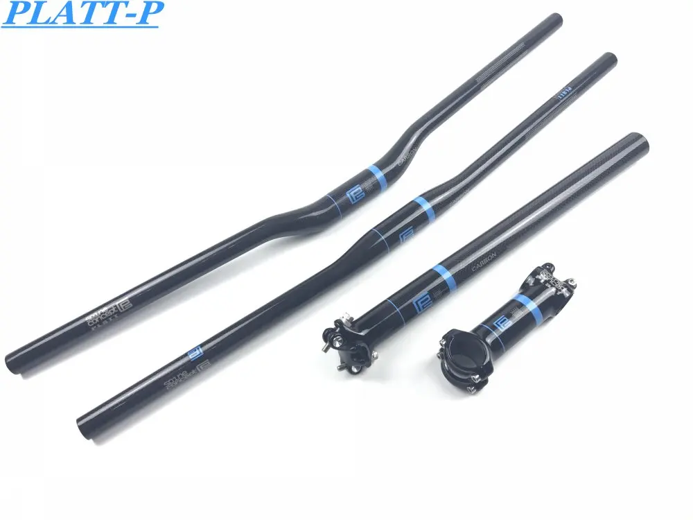 УГЛЕРОДНЫЙ руль для горного велосипеда + стержень подседельный штырь/комплект