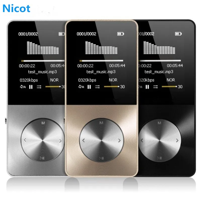 Нико Портативные Hi-Fi плееры металла MP4 плеер 16 ГБ 8 4 Mini-USB с 30 часов воспроизведения