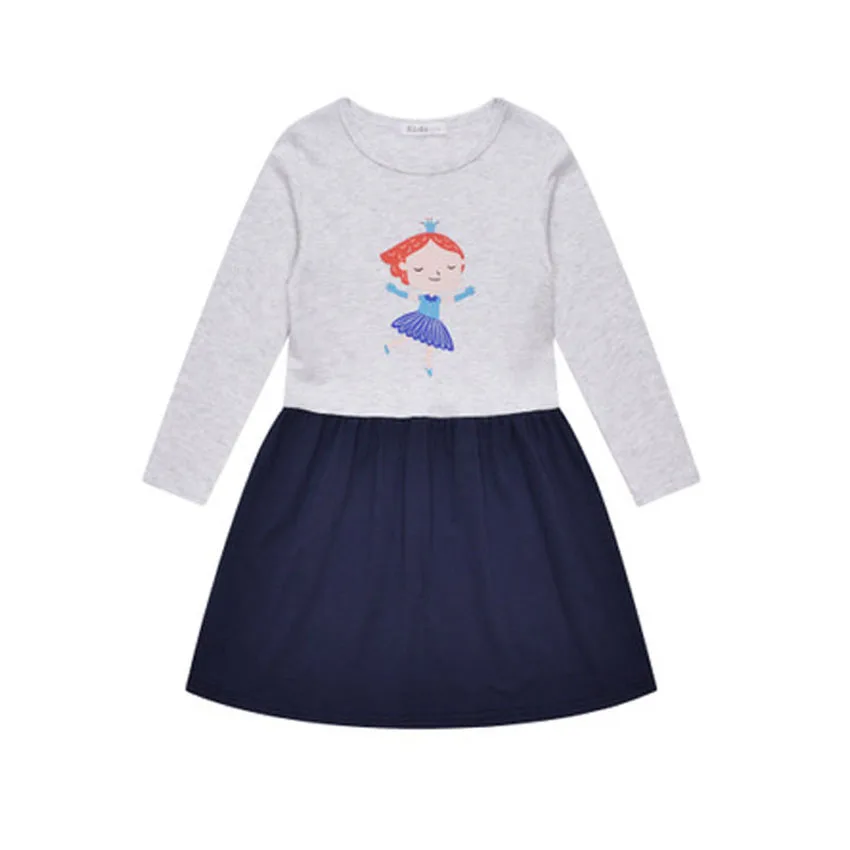 ZJHT 2019 Toddler Spring Long Sleeve Cotton Dress For Kid Girls Clothes Baby Princess Pullover Dresses Children's Clothing MY116 | Детская