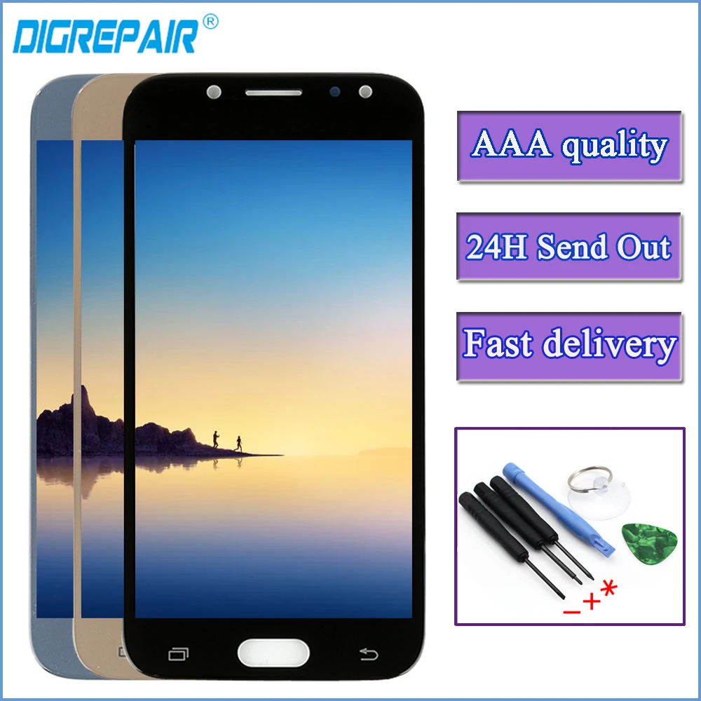 J530f ЖК-для Samsung Galaxy J5 J530 J530F SM-J530F J5 Pro ЖК-дисплей с сенсорным экраном дигитайзер сборка J530 экран