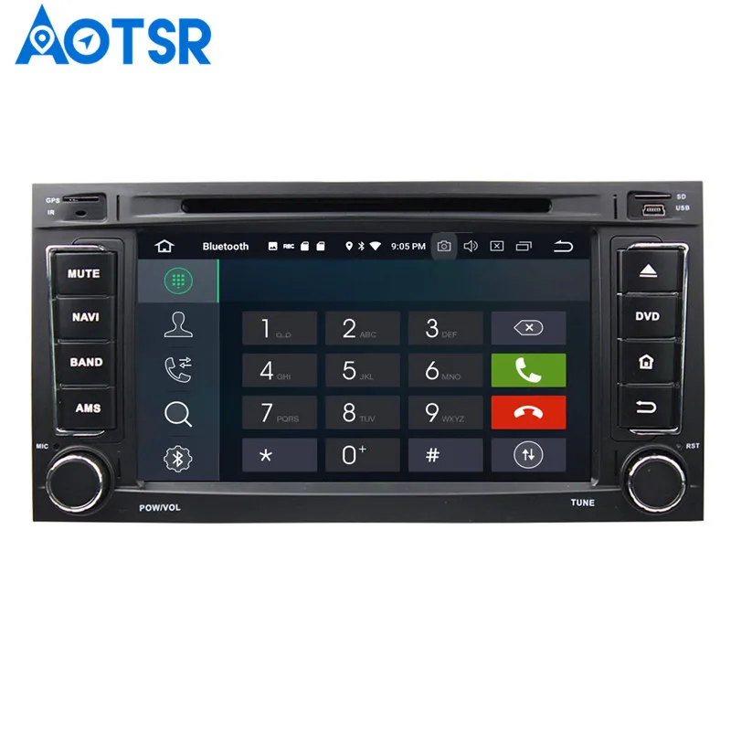 Aotsr Android 8,0 7,1 gps навигация автомобильный dvd-плеер для TOUAREG 2002-2010 MULTIVAN 2008-2012 мультимедиа радио рекордер 2DIN
