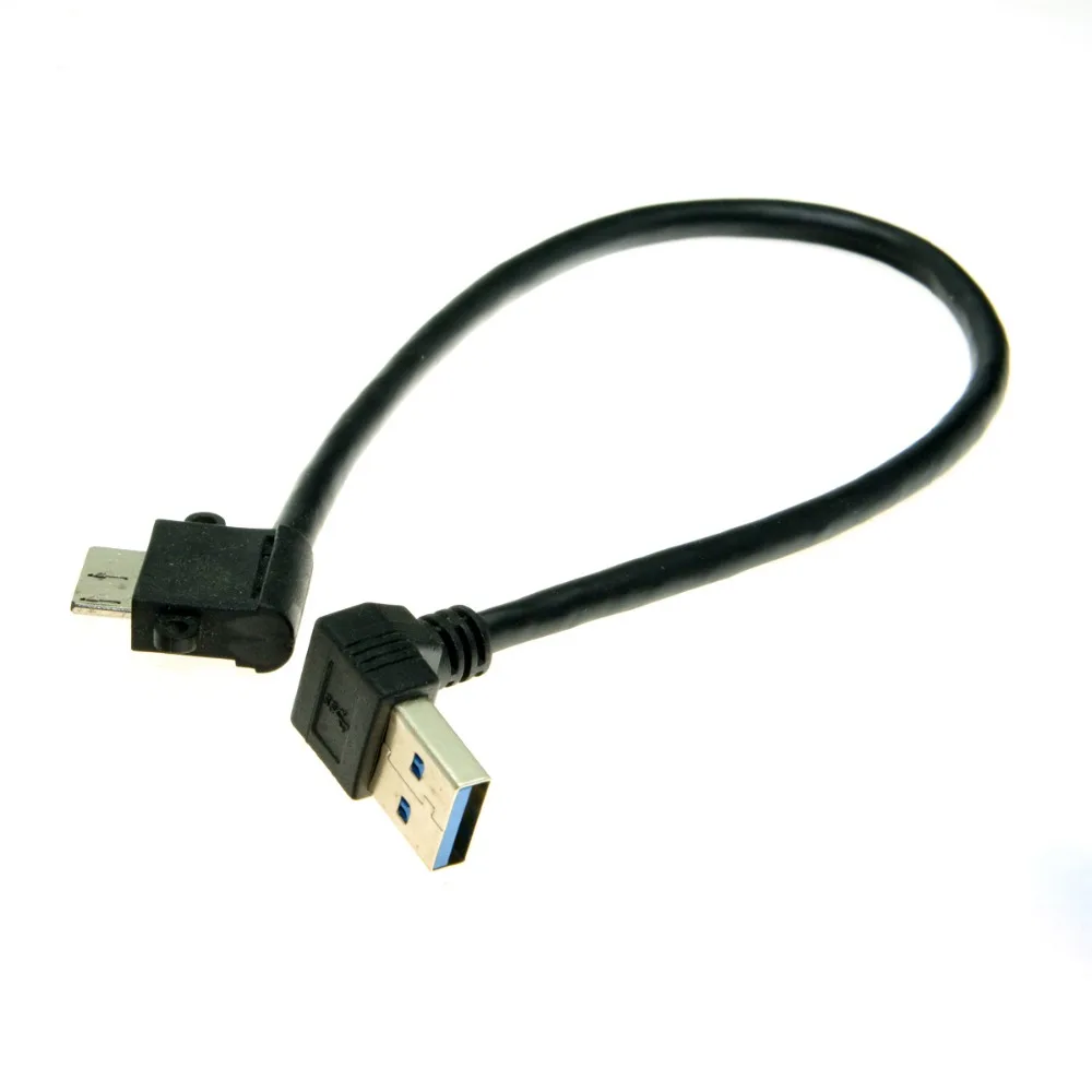 100 шт/вверх Угловой 90 градусов USB 3 0 Микро 10Pin правый угловой кабель 20 см для