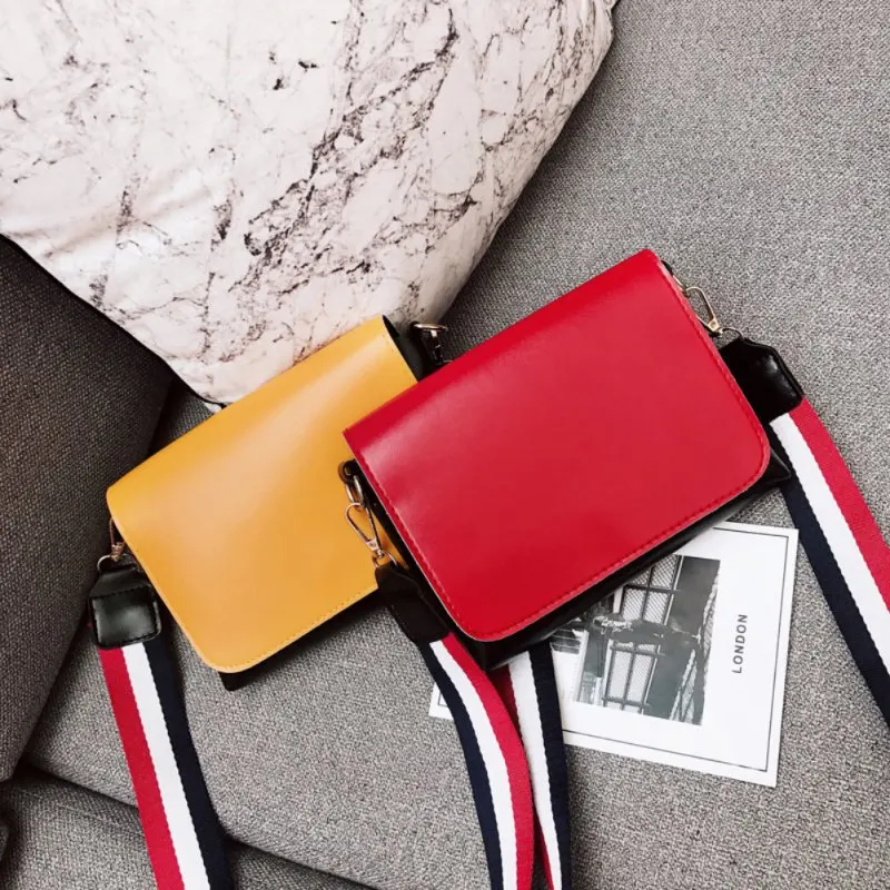 Модная Новая повседневная женская сумка через плечо с лентой для девушек