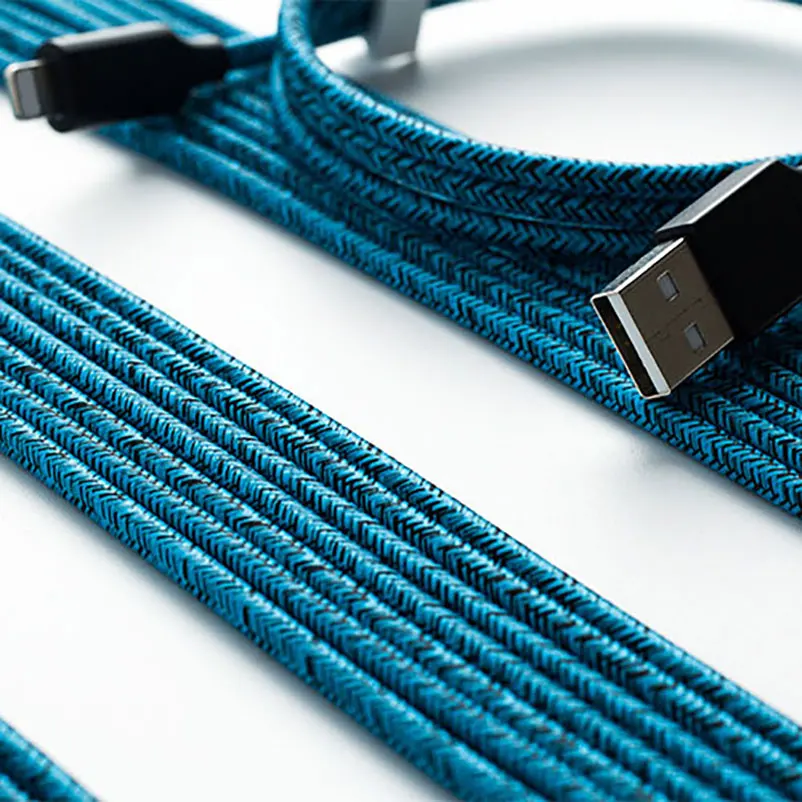 Нейлоновый кабель Micro USB Type C для быстрой зарядки зарядный Samsung Huawei Android телефонный