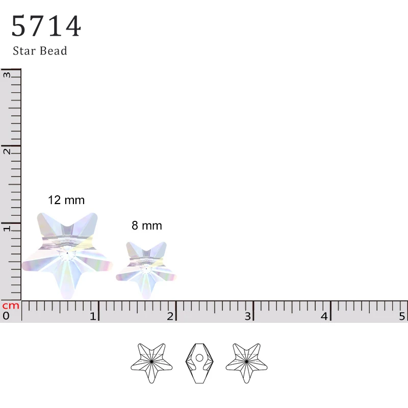 Joyashiny (1 шт.) 100% оригинальный кристалл Swarovski 5714 Звездные бусины Стразы сделаны в