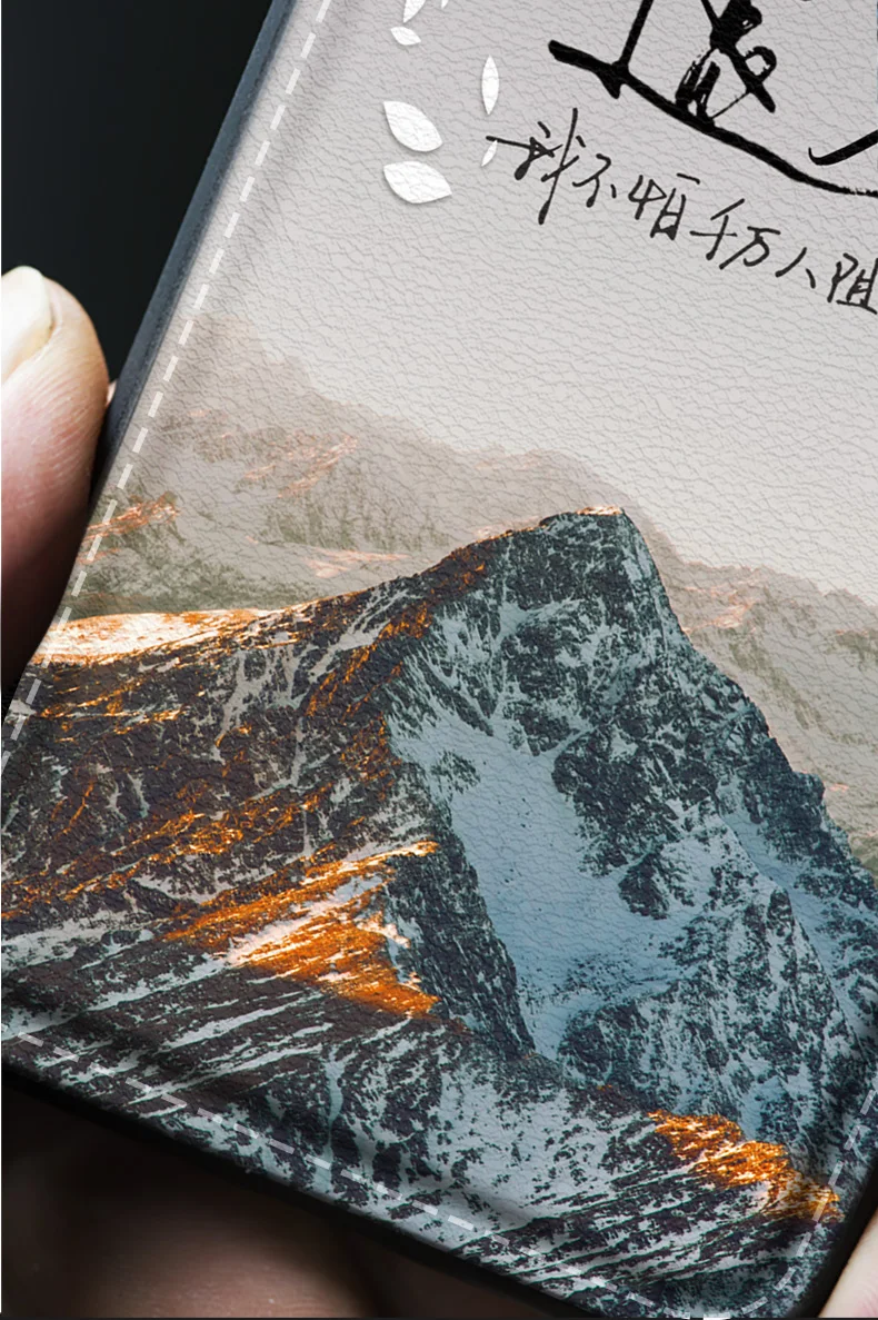 IIOZO природный пейзаж мягкий из искусственной кожи чехол для Iphone X XR XS MAX 6 7 8 plus снежные горы задняя крышка чехол для телефона s