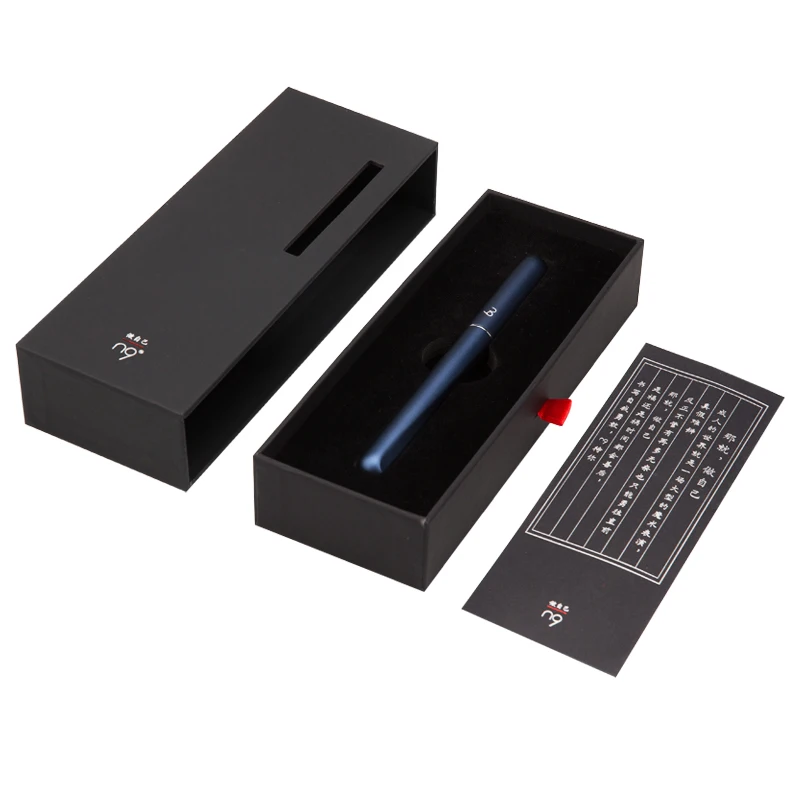 Dark blue N9 китайский стиль Tai Chi иридиевая золотая ручка деловая Мужская ручка для студентов с авторучкой - Цвет: Dark blue