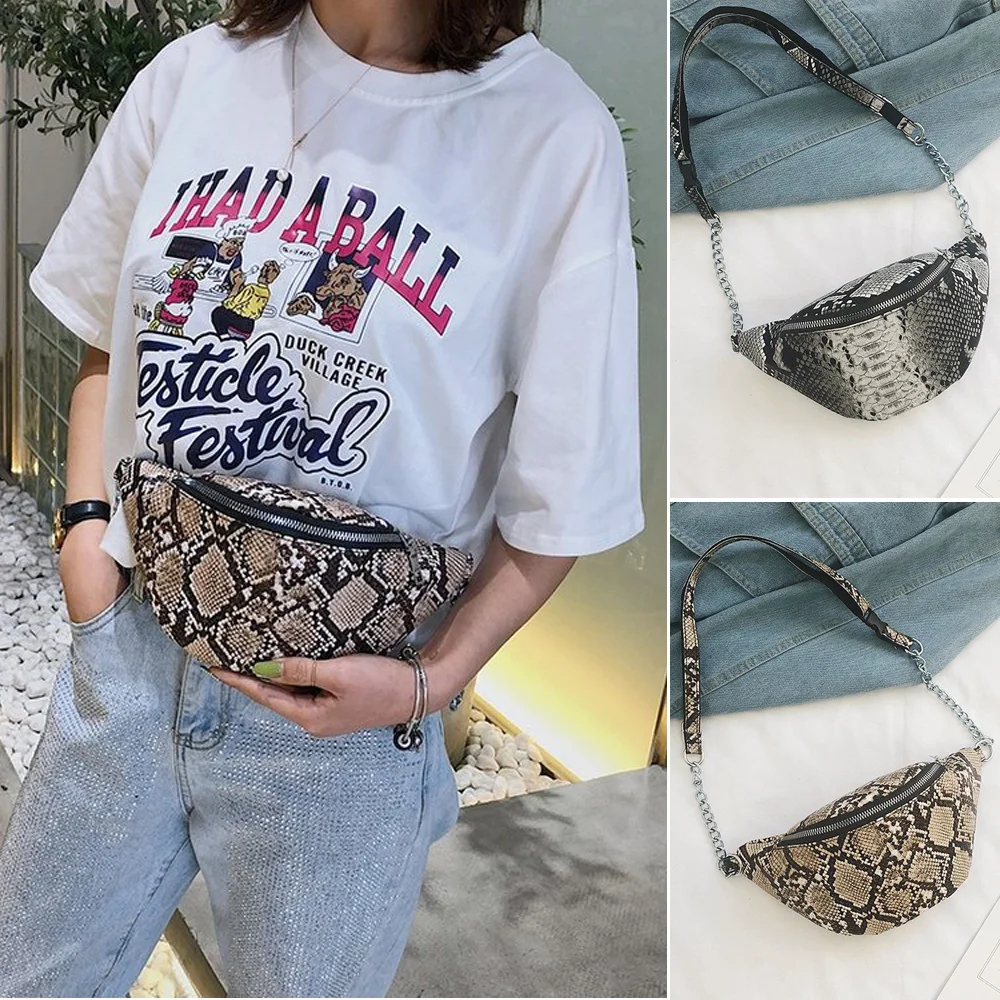2019 модная женская сумка полиуретановая на пояс Fanny Pack нагрудная через плечо