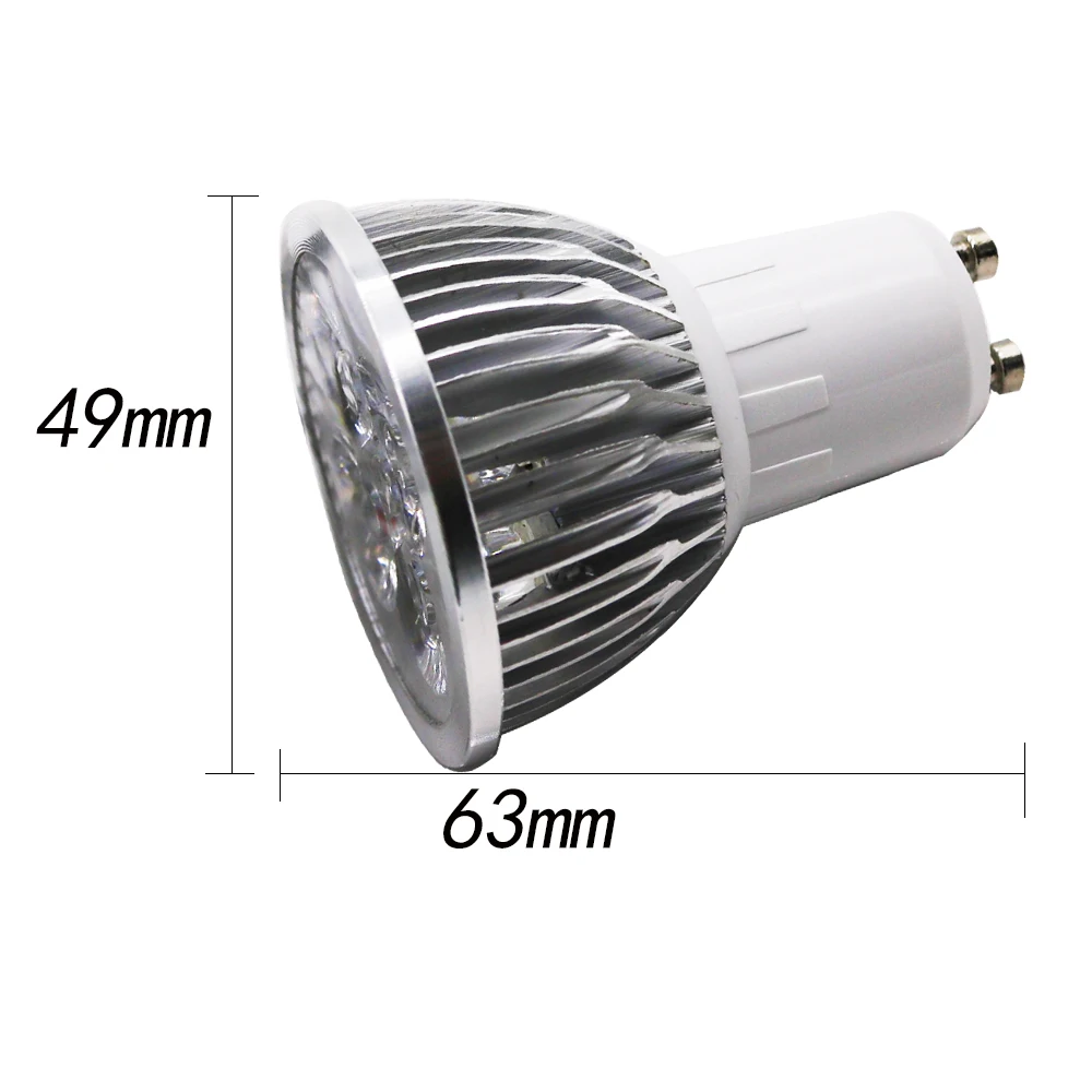 20 шт./лот GU10 Светодиодная лампа 4 Вт AC85 265V точечные светодиодные прожекторы