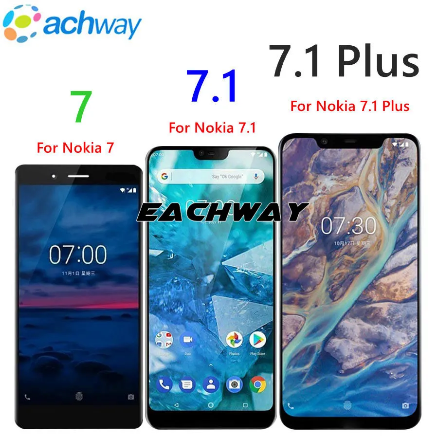 Для Nokia 7 1 ЖК дисплей кодирующий преобразователь сенсорного экрана в сборе X7 8 для