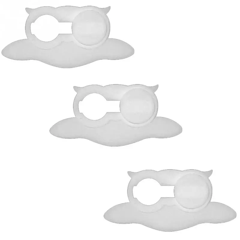 white 3 pcs Веб-камера защитная пластиковая крышка камеры многоцелевой портативный Сова Пластиковый материал для телефона ноутбука планшета защита конфиденциальности - Цвет: white 3 pcs