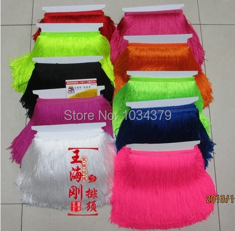 15 цветов ширина 20 см полиэстер 10 ярдов одежда для латинских танцев тонкая линия