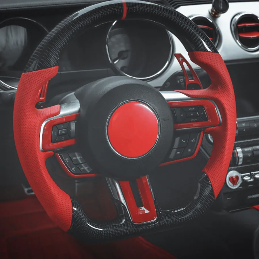 Кнопки переключения рулевого колеса для Ford Mustang 2015 Up|Лепнина интерьера| |