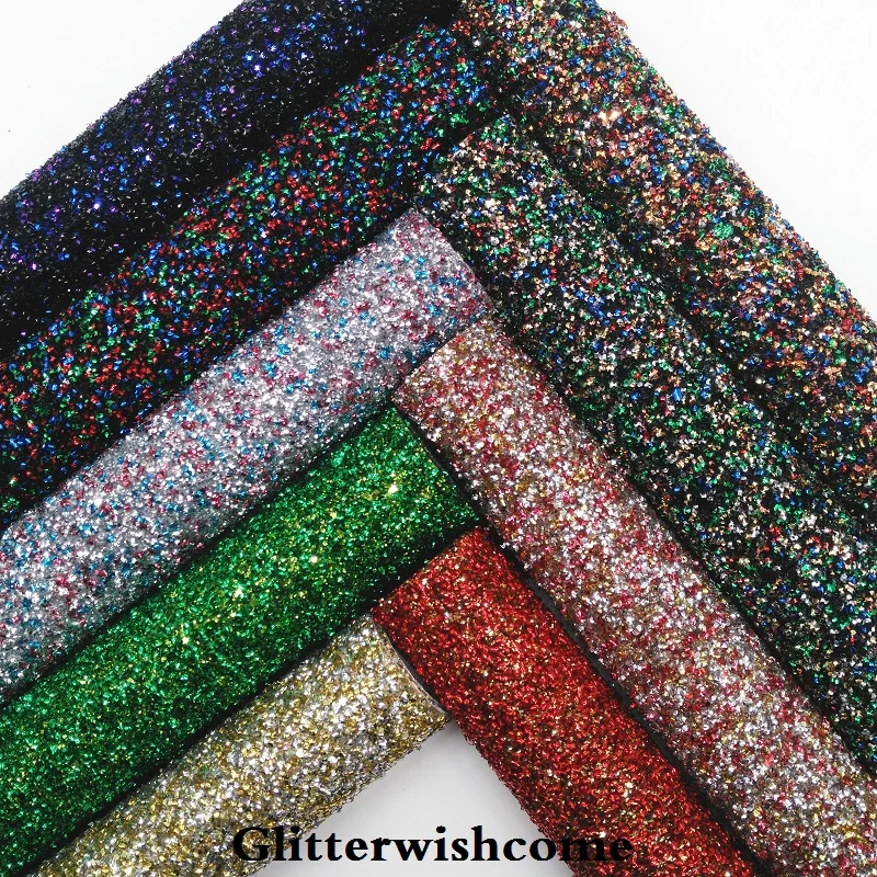 Glitterwishcome 30X134 см мини ролл винил для Луки, с эффектом блестящей кожи ткань с подходящей подложкой Луки, GM078