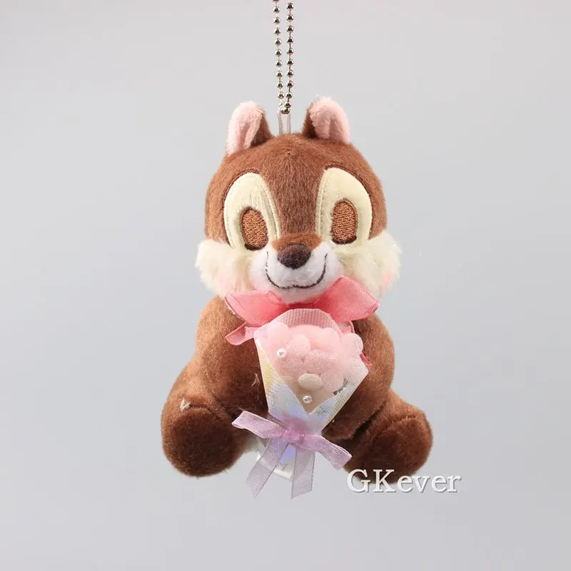 A Мультяшный медвежонок, медведь, желтый щенок, собака, Peluche, брелок, подвеска с цветком, аксессуары, милые мягкие куклы 11 см - Цвет: A