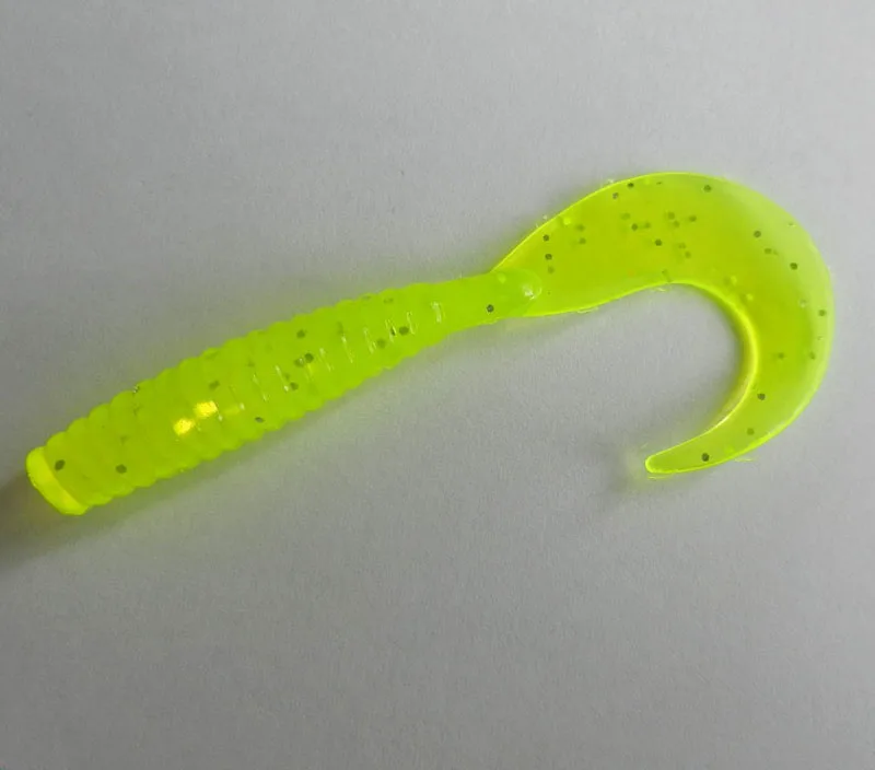 10pcs/lot Soft PVC Material 1.8g 6.5cm Curly Tail Fish Lure Bait Carp Fishing Tackle | Спорт и развлечения
