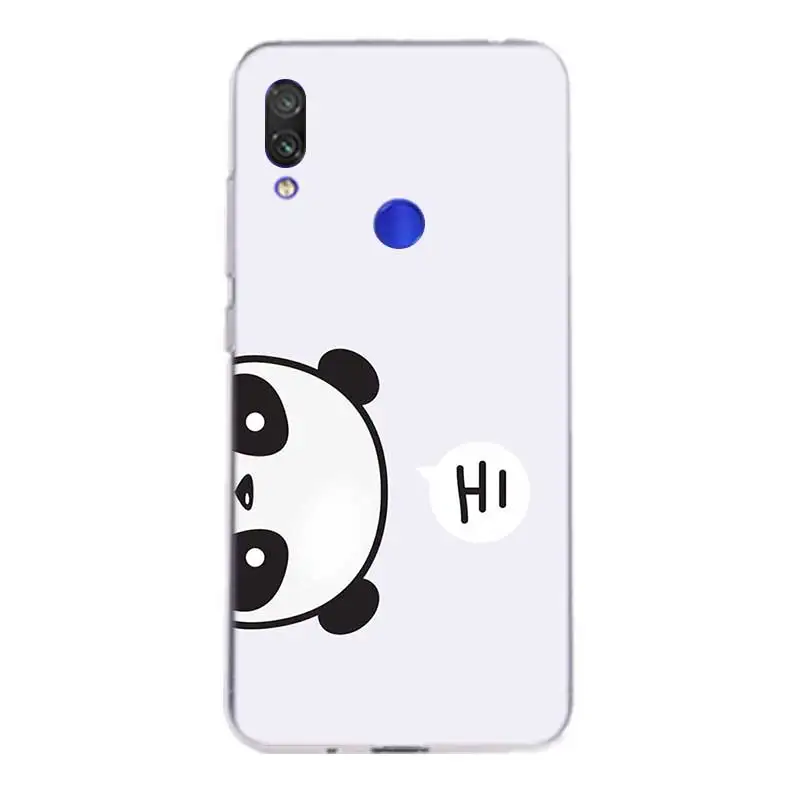 Милый чехол с рисунком панды для Xiaomi redmi Note 7 Pro 6 5 4 Xiomi Redmi 4A 4X Plus 5A 6A силиконовый |
