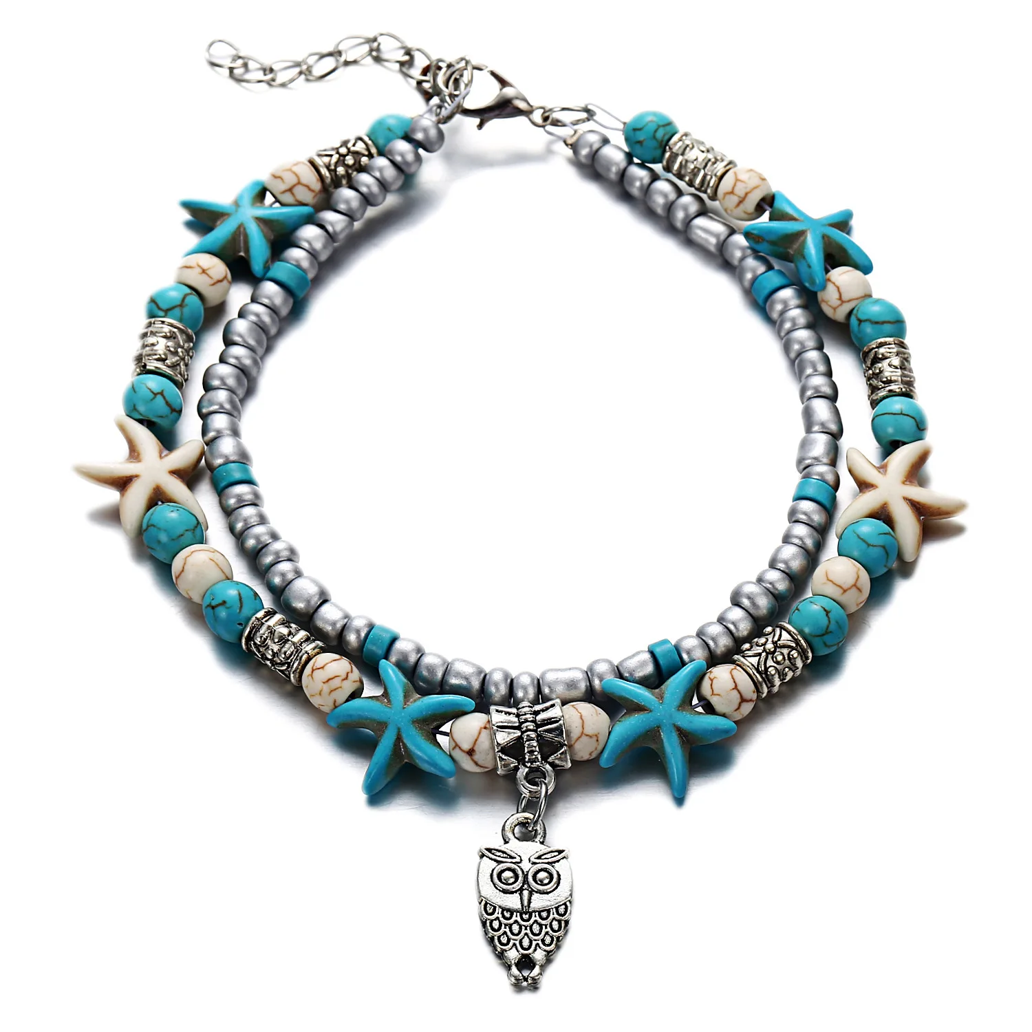 2019 newSale Bohemia Anklets For Women Shell Starfish Turtle Sandals Shoes Barefoot Beach Ankle Bracelet Foot Jewelry | Украшения и