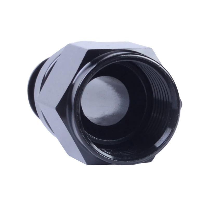 Зловещая энергия-АН8 0 Градусов Топливный фитинг с повторным использованием шланговый адаптер из алюминия для масляного тракта AN Комплекты черного цвета.