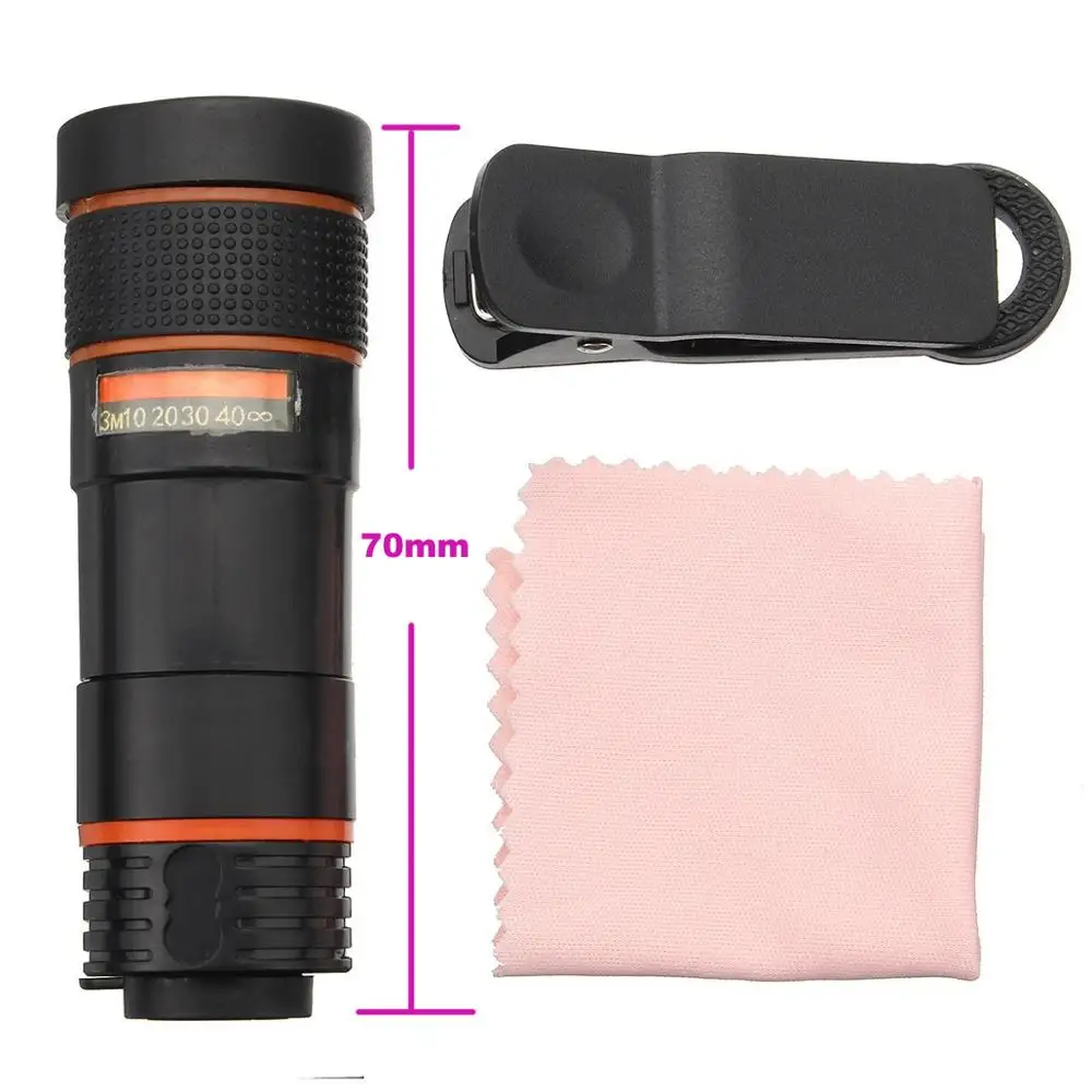 12X оптический зум телеобъектив для iPhone мобильный телефон объектив камеры внешний