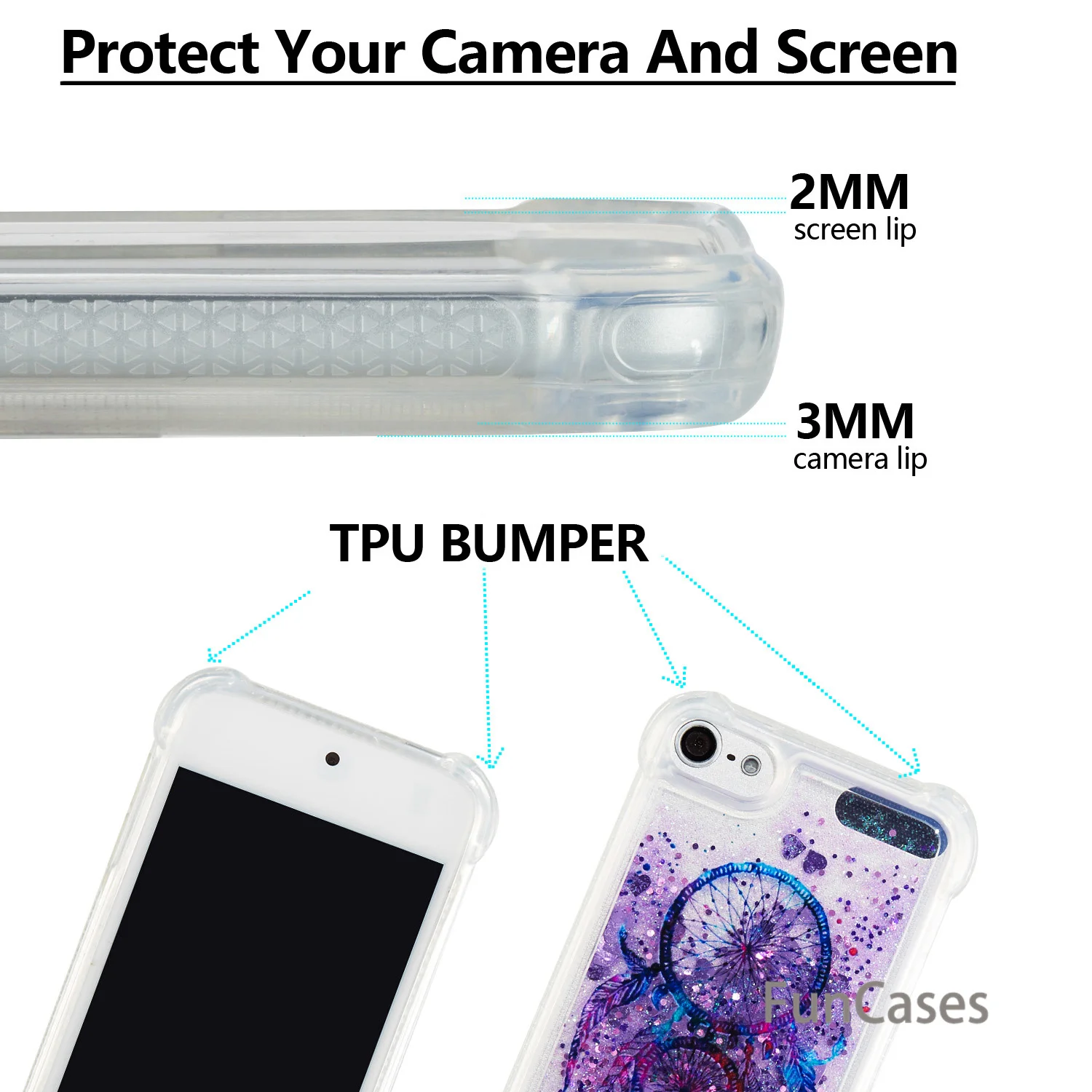 Блестящий чехол со стразами для iPhone Touch 5 Мягкий Силиконовый Футляр телефона