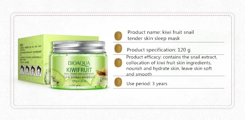BIOAUQA фрукты маска для ухода за кожей глубоко-отбеливающий увлажняющая для сна маска для лица Лечение Акне для удаления угрей ремонт маска для красоты лица