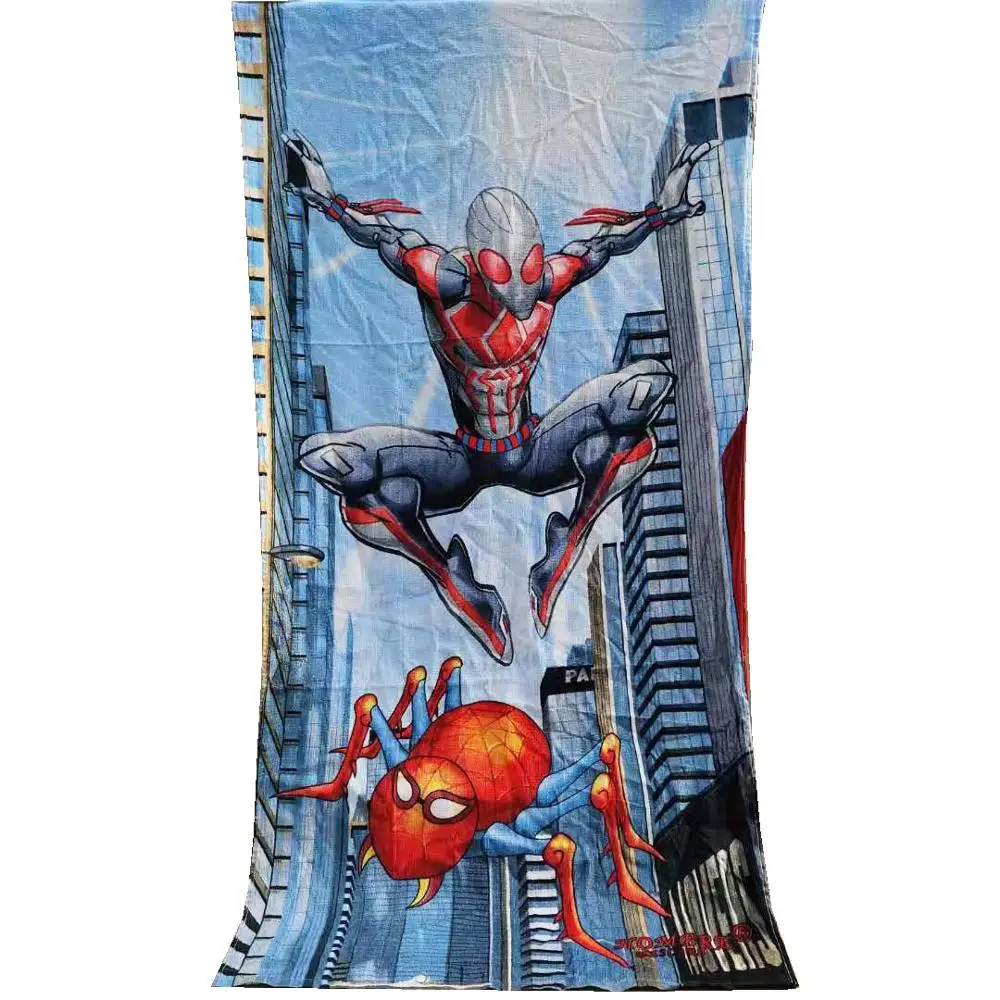 Disney Sipderman Базз Лайтер пляжное полотенце супер мягкое Впитывающее 100% хлопок