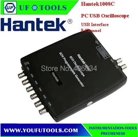 Hantek 1008C Виртуальный USB автомобильный диагностический осциллограф/8 каналов DAQ