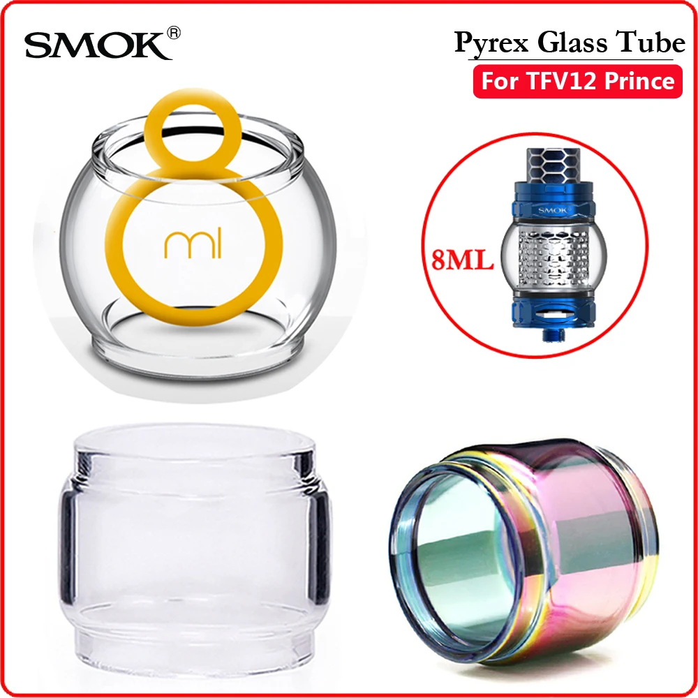 SMOK TFV12 Prince Tank Bulb Pyrex Стеклянная трубка капельного наконечника для V12 Prince Tank распылитель аксессуары для электронных сигарет