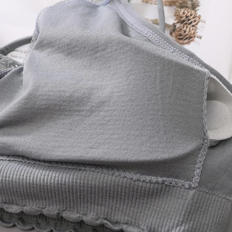 Сексуальные кружева Bralette женский Беспроводной бюстгальтер сплошной Для женщин
