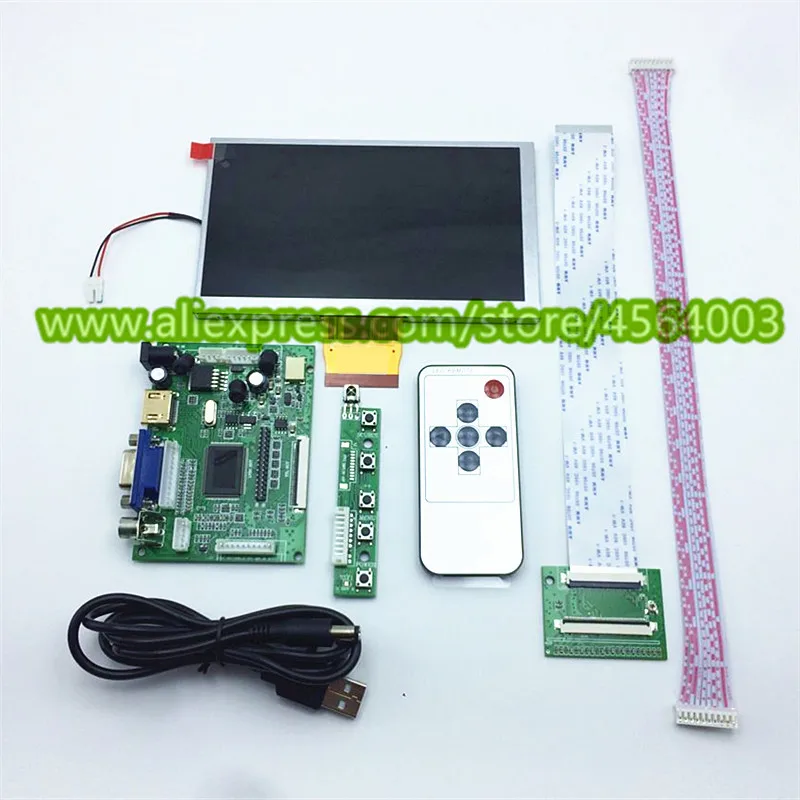 ЖК дисплей 800*480 6 дюймов управление монитором TM060RDH01 доской драйвера HDMI VGA 2AV для