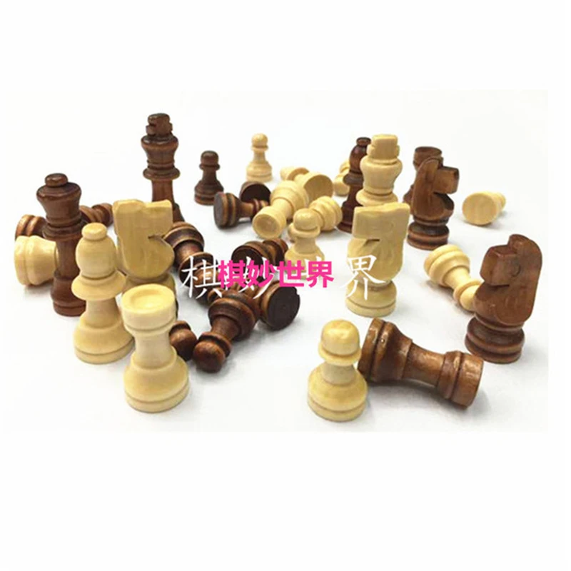 

wooden chess pieces without the board board game accessories