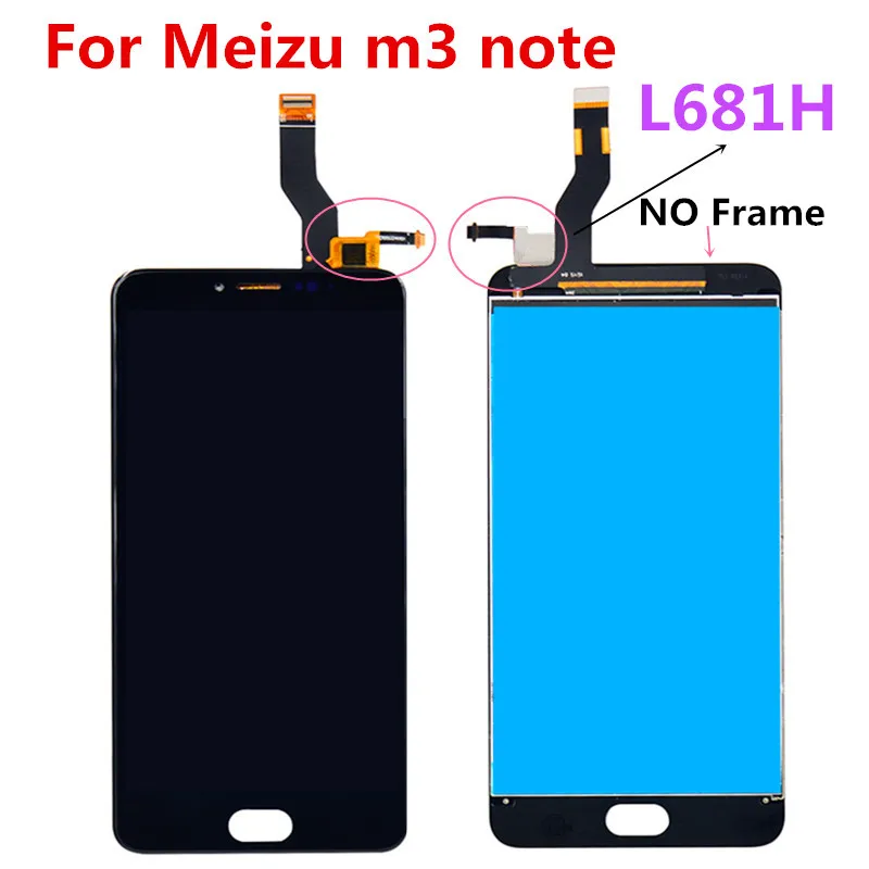 5 &quotдля Meizu M3 Note lcd L681H дисплей с сенсорным экраном дигитайзер Aseembly Замена для