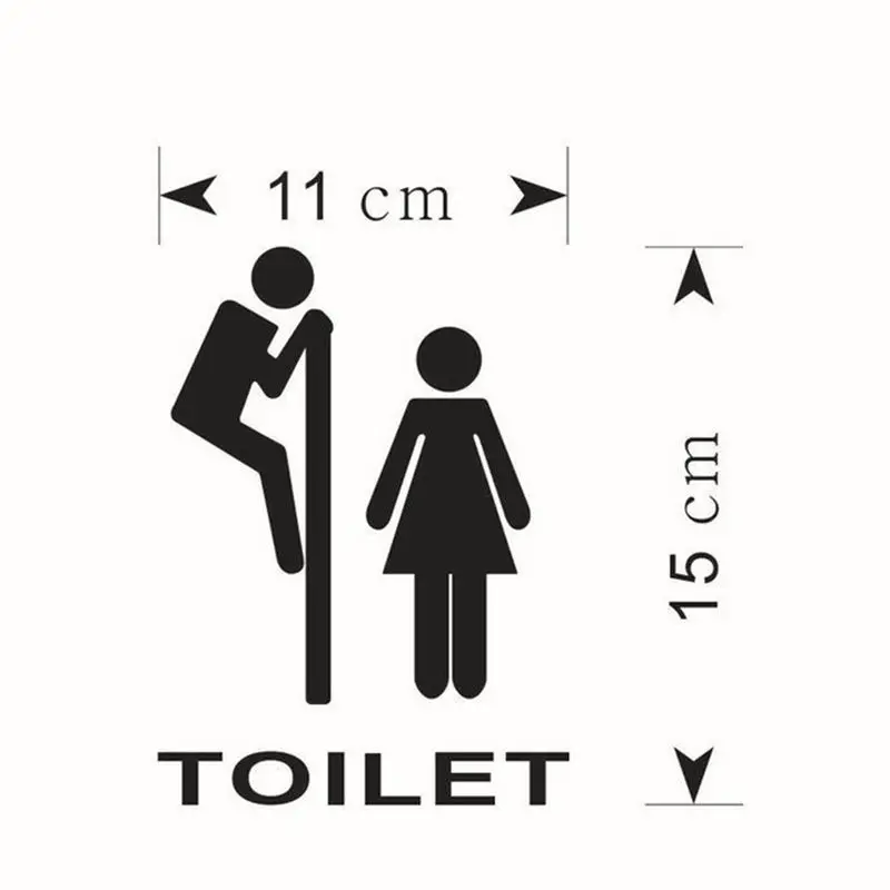 Новые наклейки для унитаза украшение дома съемная водонепроницаемая дверь в