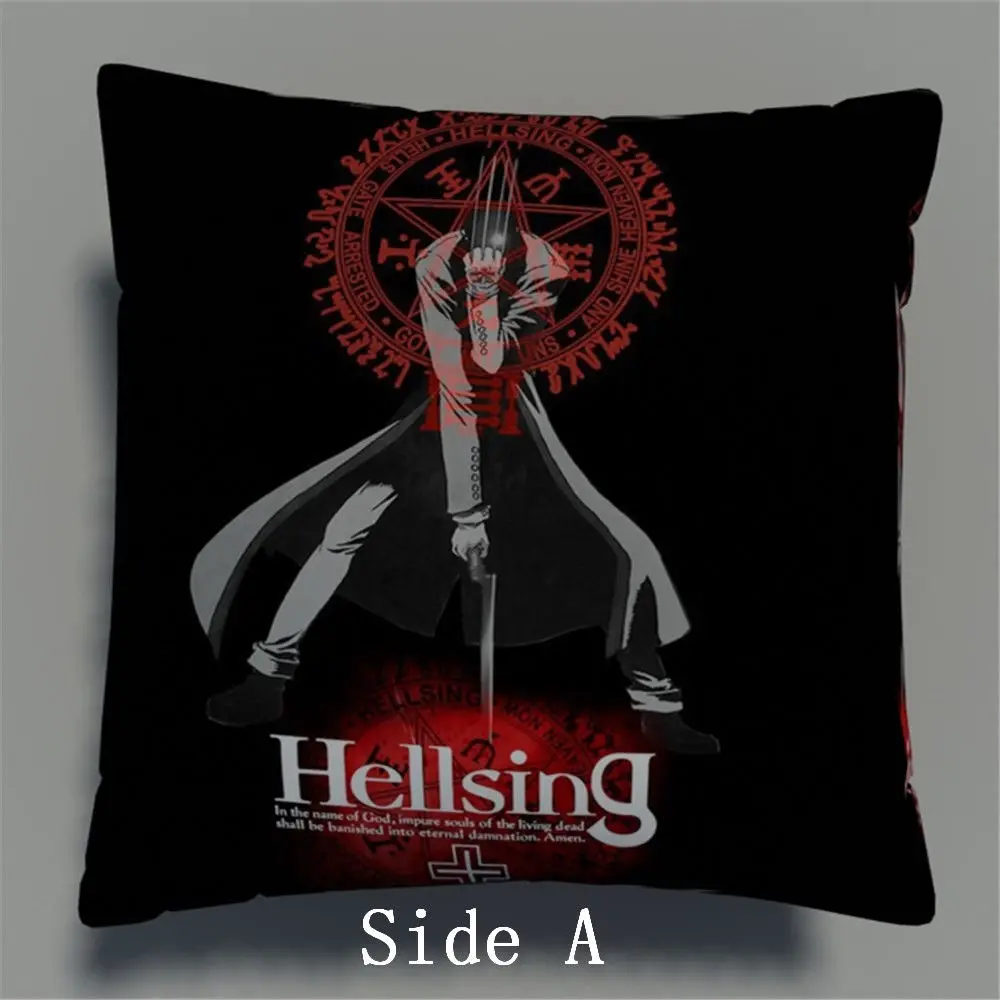 Alucard Hellsing аниме Двусторонняя Подушка Чехол s обнимая для подушки Otaku косплей