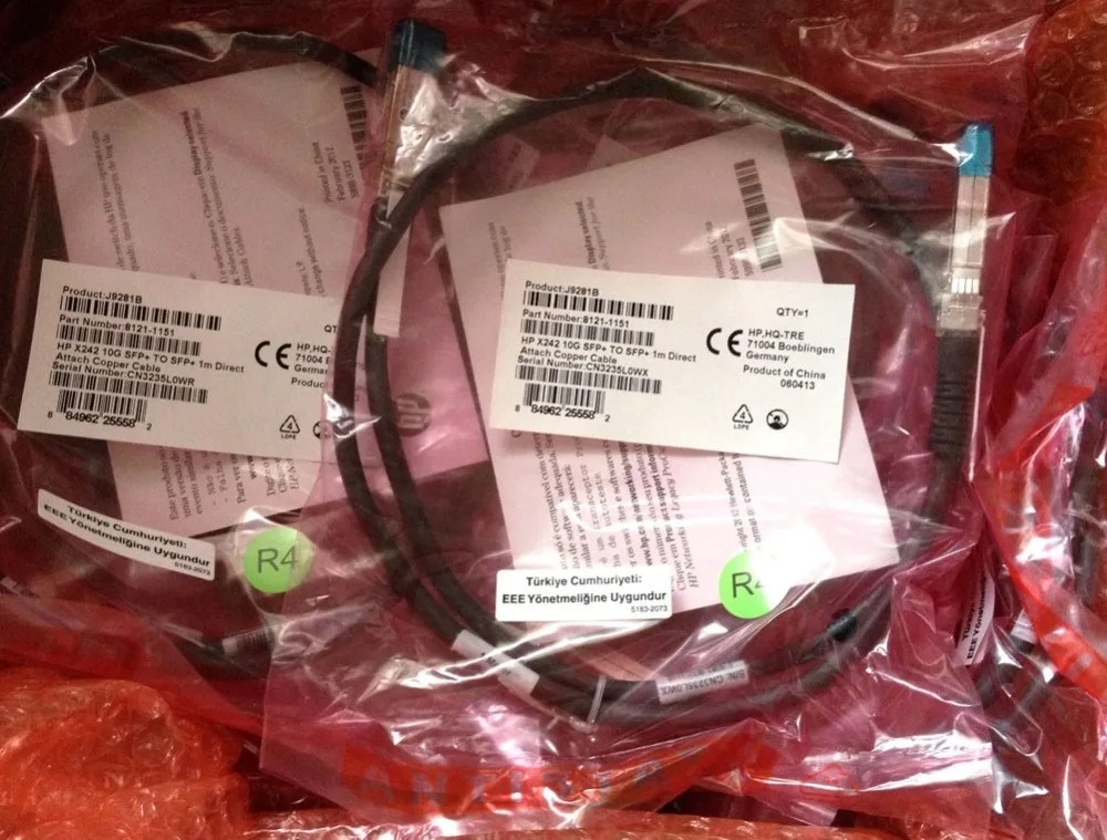 Free Shipping ProCurve X242 10GbE SFP+ to 1M Direct Attach Copper DAC Cable J9281B |