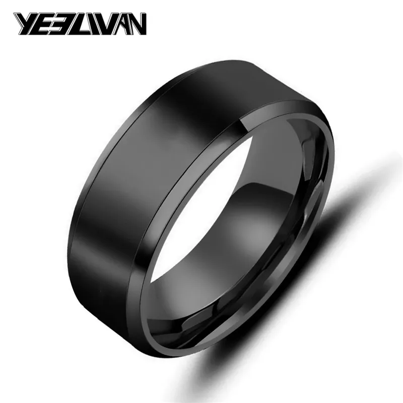 Мужское кольцо из титановой нержавеющей стали непосредственно с фабрики