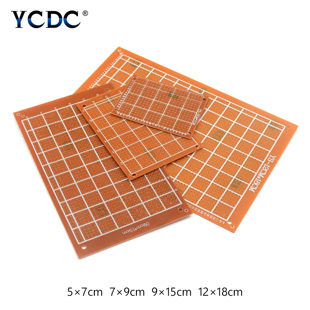 DIY прототип печатной платы универсальная печатная плата 5x7 см 7x9 9x15 12x18 легко паять